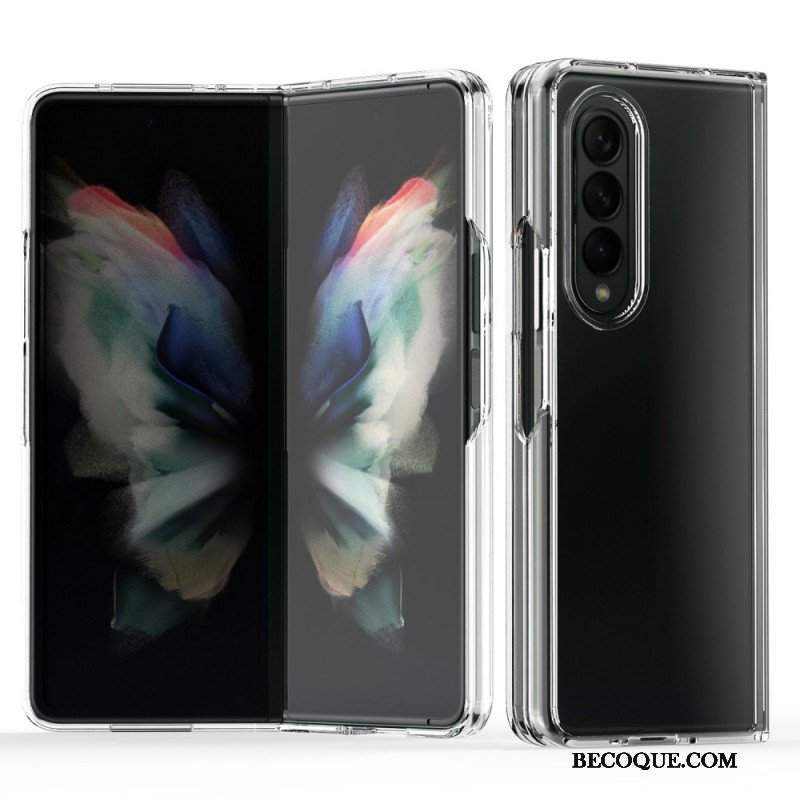 Futerały do Samsung Galaxy Z Fold 3 5G Przezroczyste Kolorowe Krawędzie