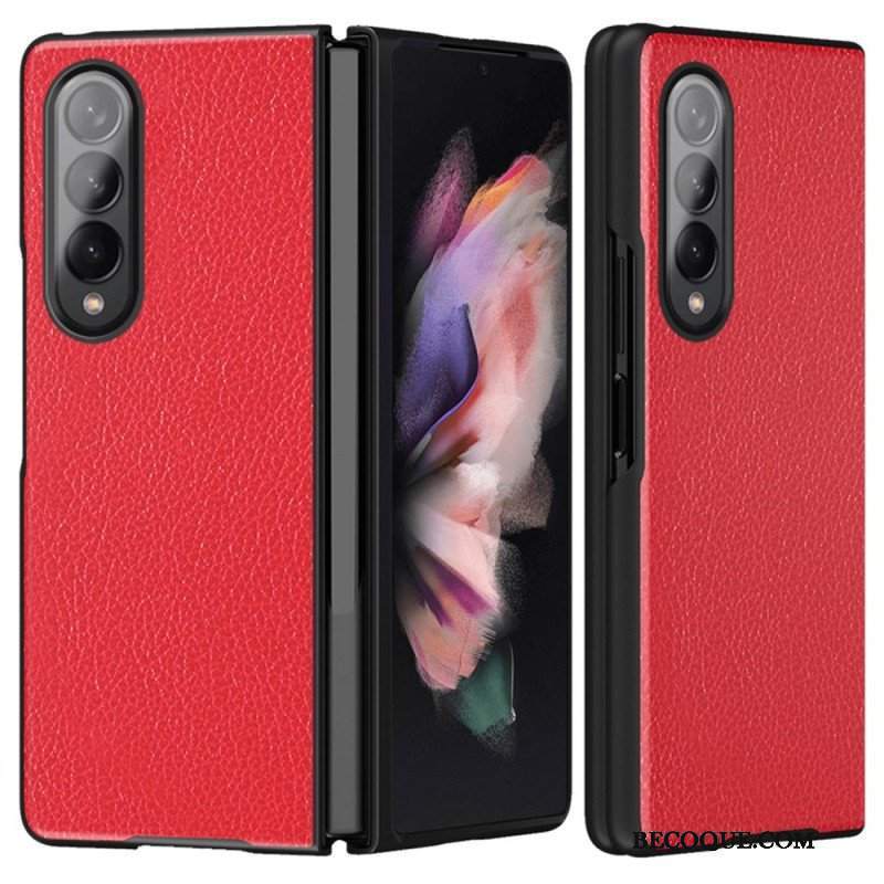 Futerały do Samsung Galaxy Z Fold 4 Sztuczna Skóra Powlekana Liczi