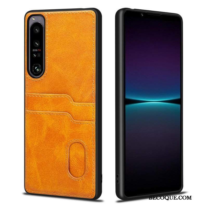 Futerały do Sony Xperia 1 IV Podwójny Uchwyt Na Kartę