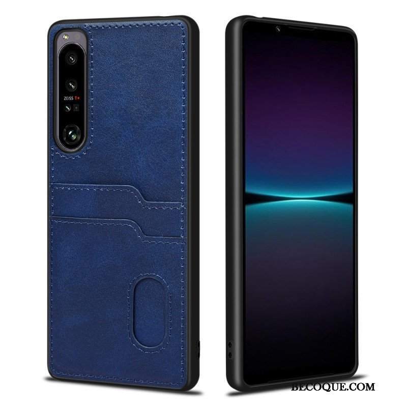 Futerały do Sony Xperia 1 IV Podwójny Uchwyt Na Kartę