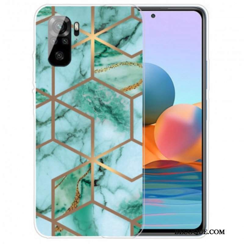 Futerały do Xiaomi Redmi Note 10 / 10S Marmur O Intensywnej Geometrii