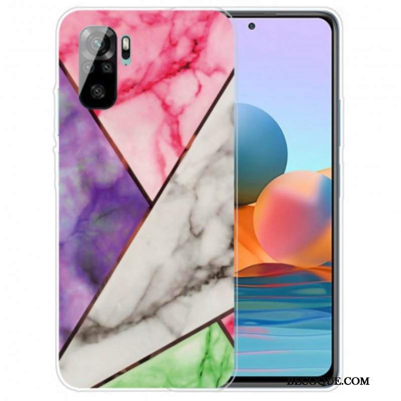 Futerały do Xiaomi Redmi Note 10 / 10S Marmur O Intensywnej Geometrii