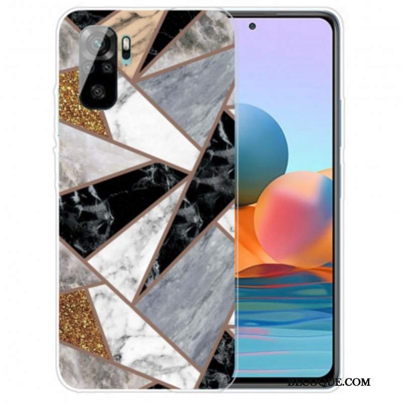 Futerały do Xiaomi Redmi Note 10 / 10S Marmur O Intensywnej Geometrii