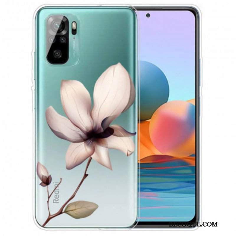 Futerały do Xiaomi Redmi Note 10 / 10S Przejrzysty Jeden Kwiat