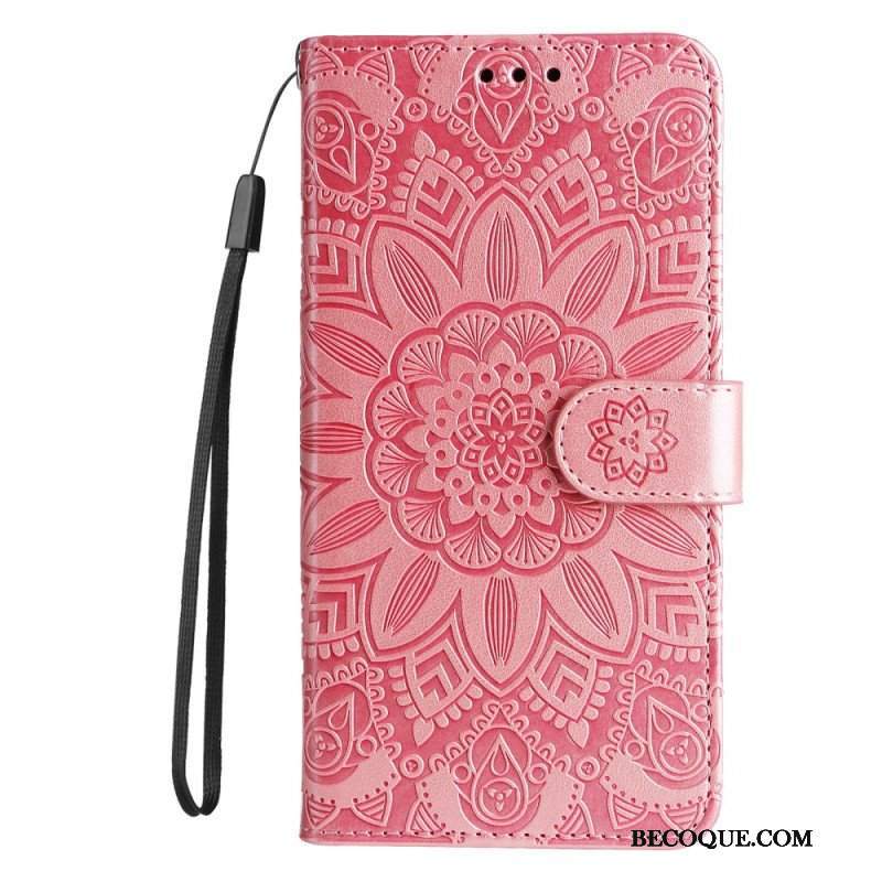 Obudowa Etui Na Telefon do Honor Magic 5 Lite Mandala Sun Ze Smyczą