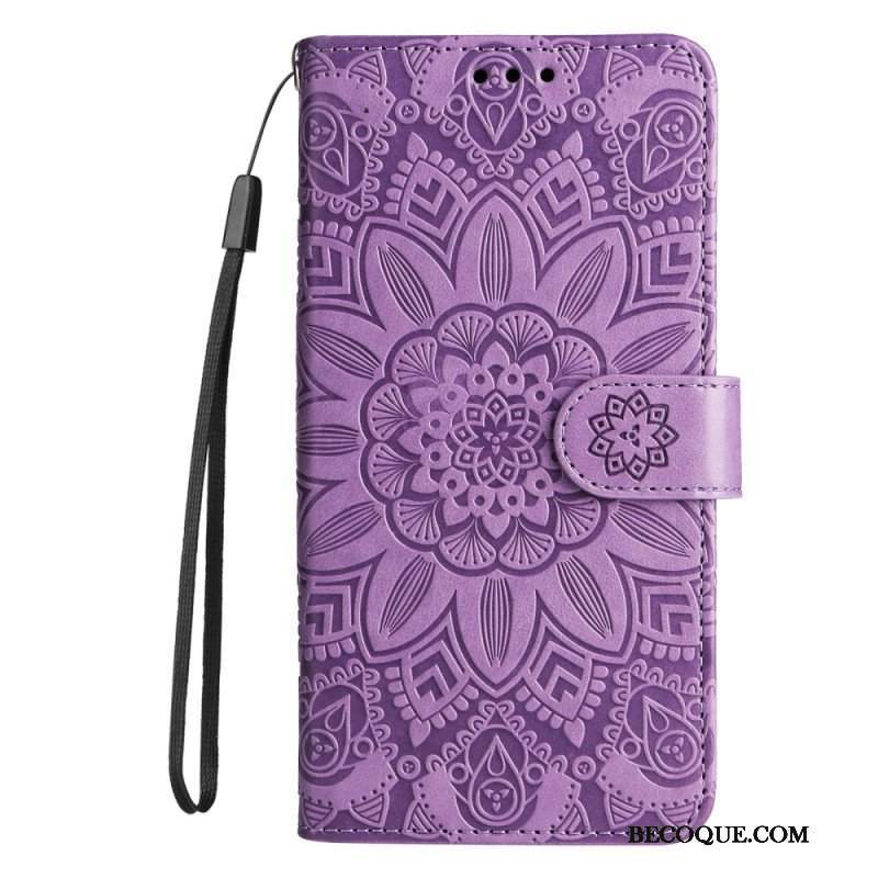 Obudowa Etui Na Telefon do Honor Magic 5 Lite Mandala Sun Ze Smyczą