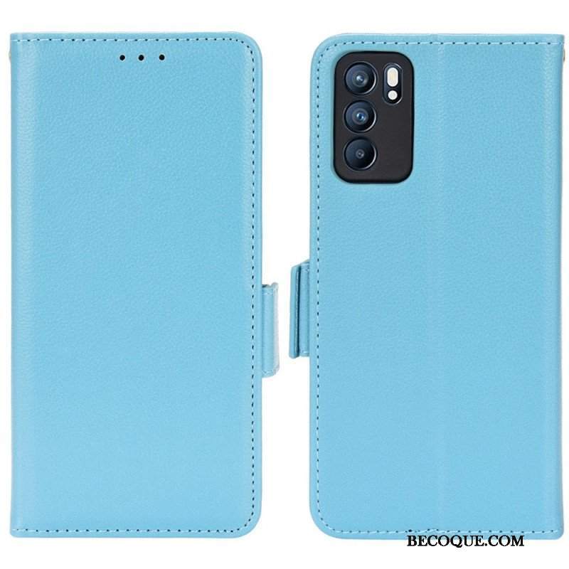 Obudowa Etui Na Telefon do Oppo Reno 6 5G Etui Folio Flap Double Nowe Kolory