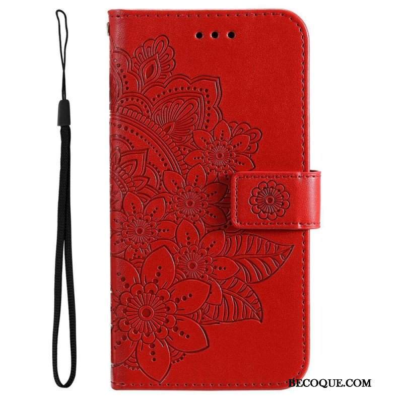 Obudowa Etui Na Telefon do Poco M4 5G z Łańcuch Paskowata Mandala