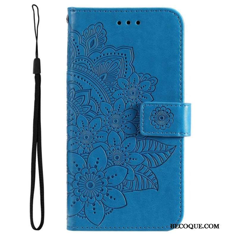 Obudowa Etui Na Telefon do Poco M4 5G z Łańcuch Paskowata Mandala