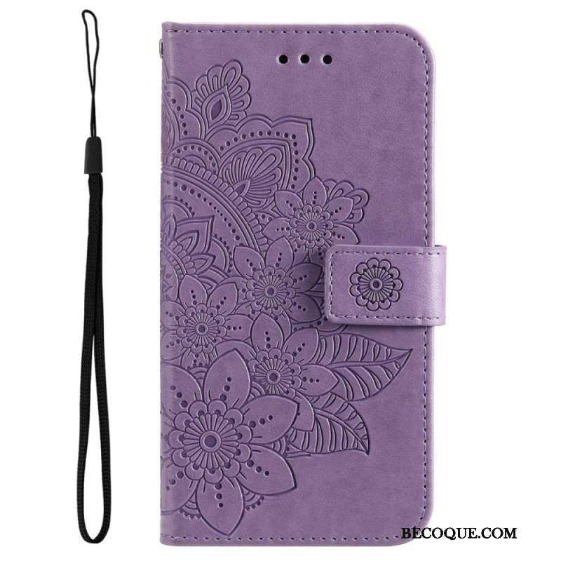 Obudowa Etui Na Telefon do Poco M4 5G z Łańcuch Paskowata Mandala