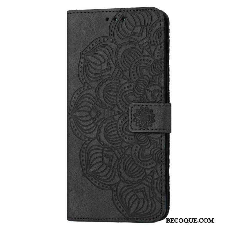 Obudowa Etui Na Telefon do Samsung Galaxy S23 5G z Łańcuch Paskowata Mandala