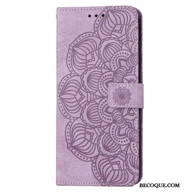 Obudowa Etui Na Telefon do Samsung Galaxy S23 5G z Łańcuch Paskowata Mandala