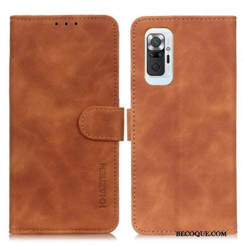 Obudowa Etui Na Telefon do Xiaomi Redmi Note 10 Pro Khazneh Efekt Skóry W Stylu Vintage