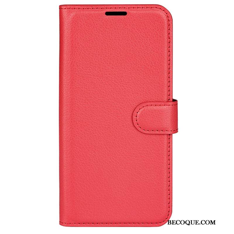 Obudowa Google Pixel 8a Etui Na Telefon Klasyczna Sztuczna Skóra Litchi