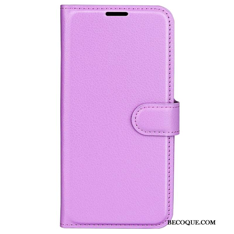 Obudowa Google Pixel 8a Etui Na Telefon Klasyczna Sztuczna Skóra Litchi