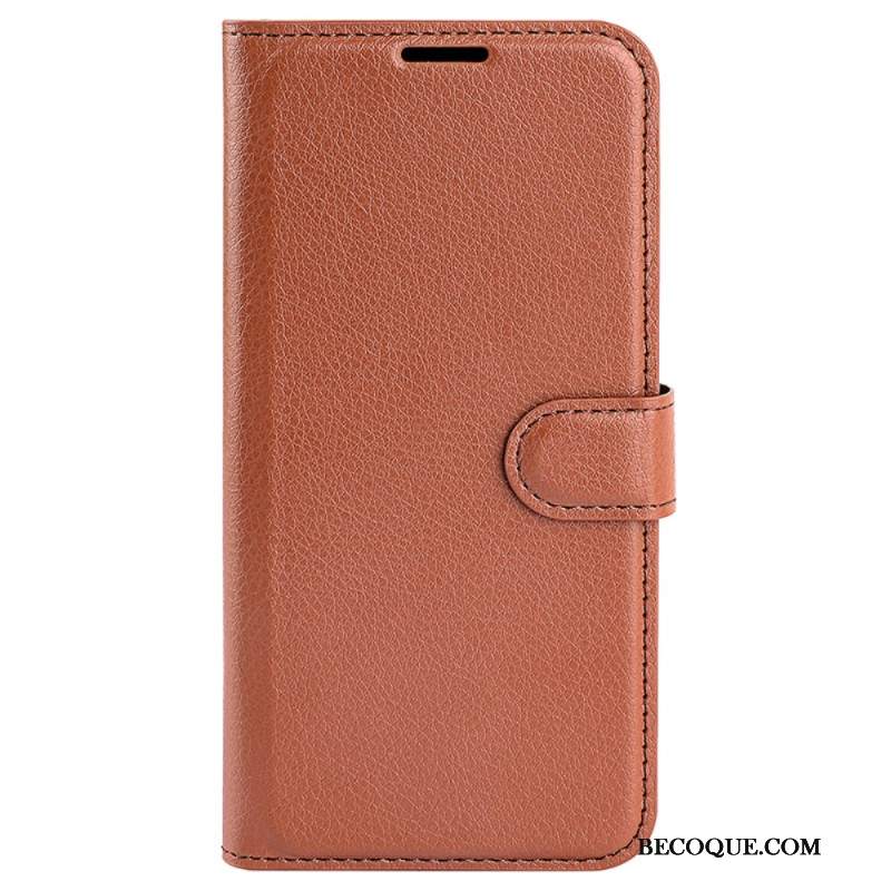 Obudowa Google Pixel 8a Etui Na Telefon Klasyczna Sztuczna Skóra Litchi