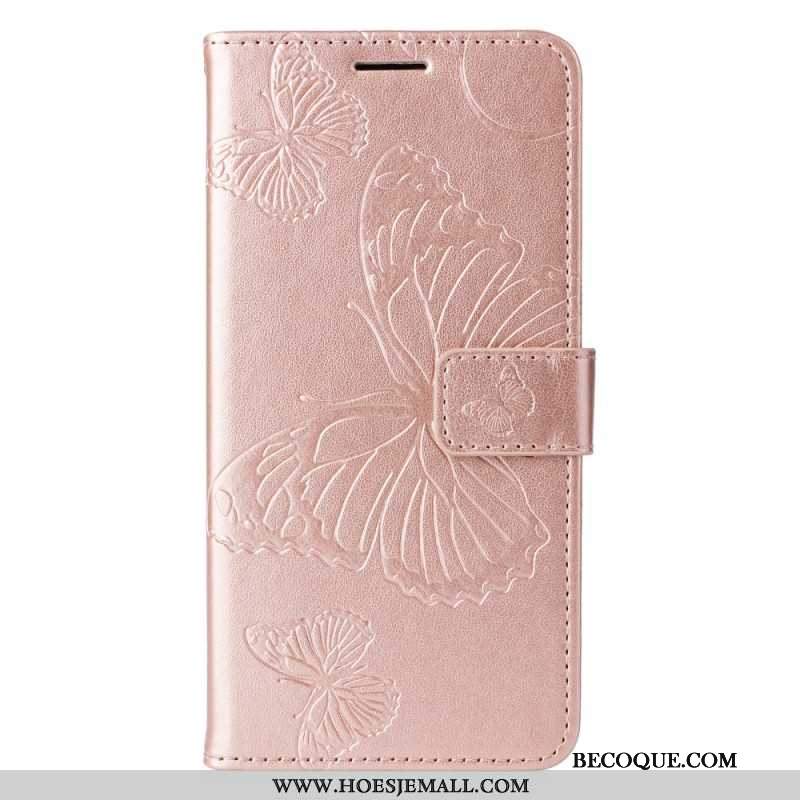 Obudowa Samsung Galaxy S24 5g Etui Na Telefon Gigantyczne Motyle Z Paskiem