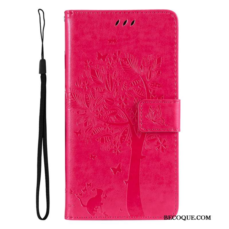 Obudowa Samsung Galaxy S24 Fe Etui Na Telefon Drzewo I Kot