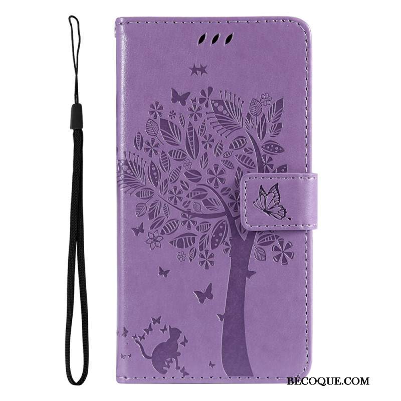 Obudowa Samsung Galaxy S24 Fe Etui Na Telefon Drzewo I Kot