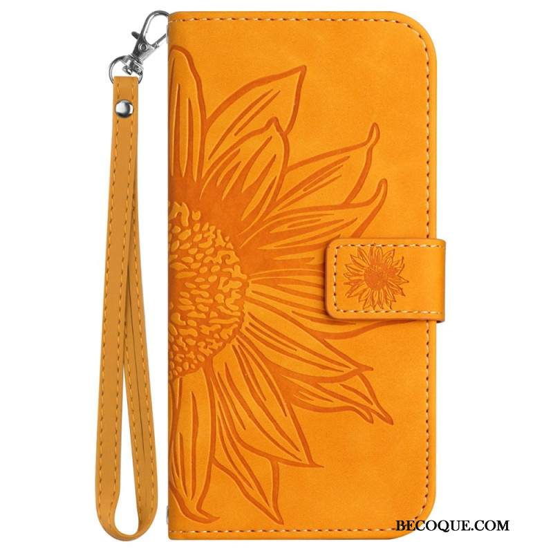 Obudowa Xiaomi 14 Ultra Etui Na Telefon Wzór Słonecznika Z Paskiem