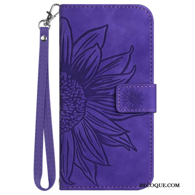 Obudowa Xiaomi 14 Ultra Etui Na Telefon Wzór Słonecznika Z Paskiem