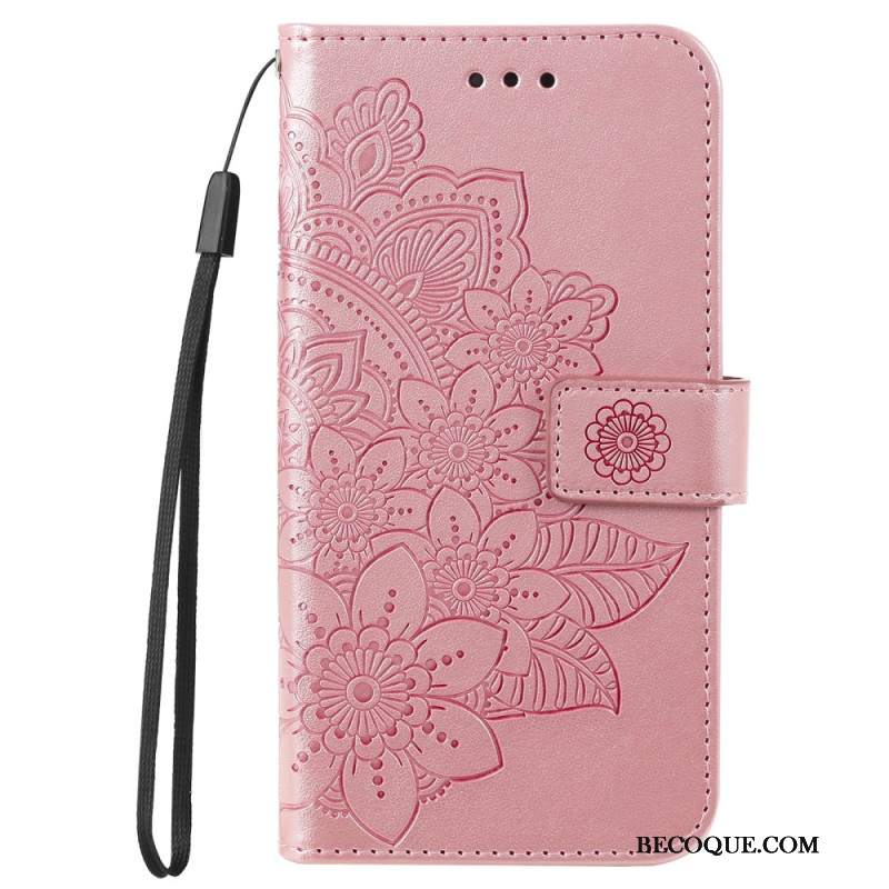 Skórzany Futerał Google Pixel 9 Etui Na Telefon Mandala Imoresyjna Z Paskiem