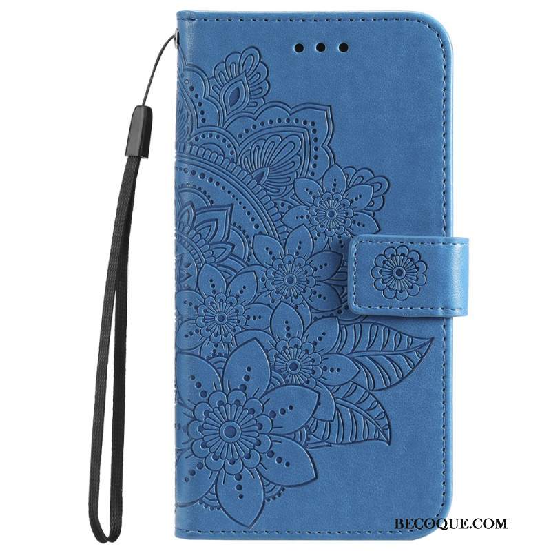 Skórzany Futerał Google Pixel 9 Etui Na Telefon Mandala Imoresyjna Z Paskiem
