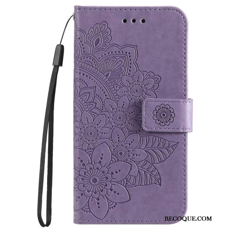 Skórzany Futerał Google Pixel 9 Etui Na Telefon Mandala Imoresyjna Z Paskiem
