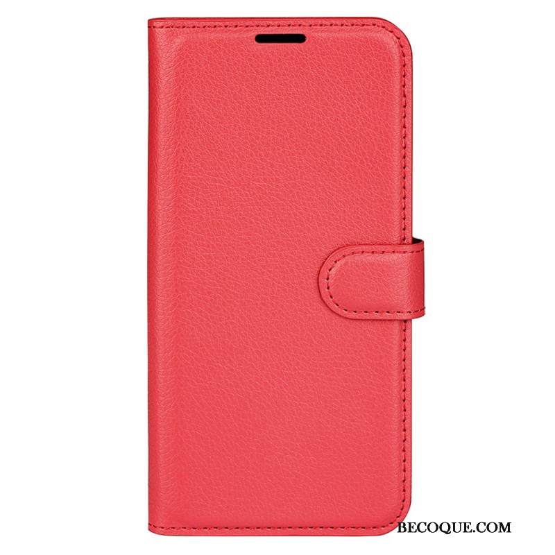 Skórzany Futerał Samsung Galaxy S24 Fe Etui Na Telefon Sztuczna Skóra Liczi