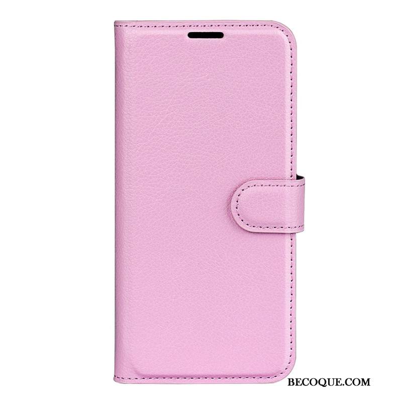 Skórzany Futerał Samsung Galaxy S24 Fe Etui Na Telefon Sztuczna Skóra Liczi
