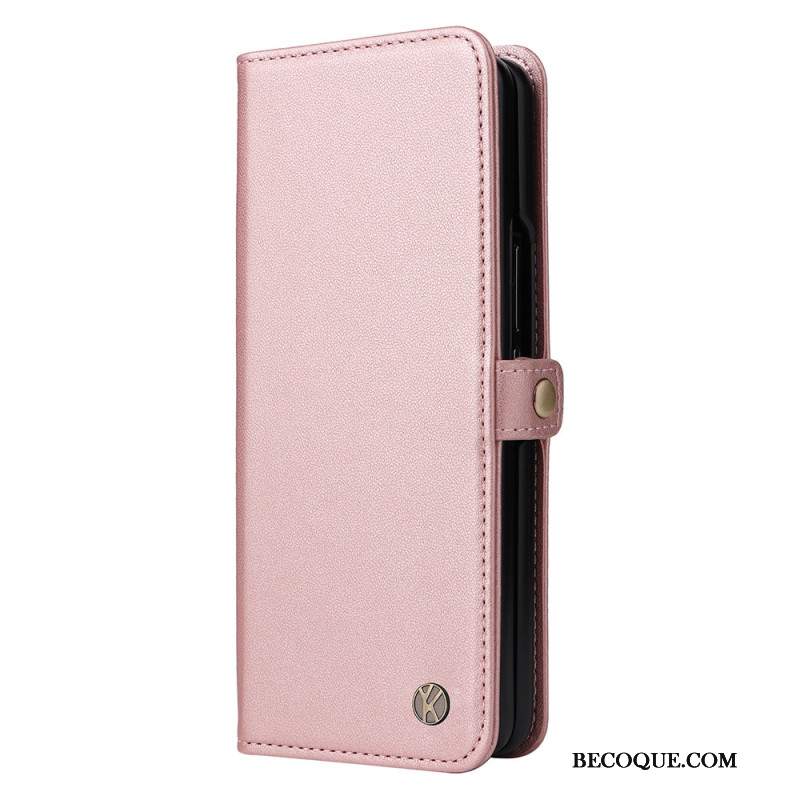 Skórzany Futerał Samsung Galaxy Z Fold 6 Etui Na Telefon Sztuczna Skóra Yikatu