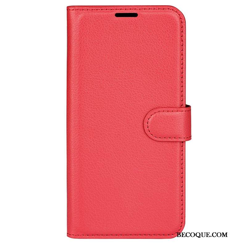 Skórzany Futerał Xiaomi 14 Etui Na Telefon Klasyczna Sztuczna Skóra Litchi