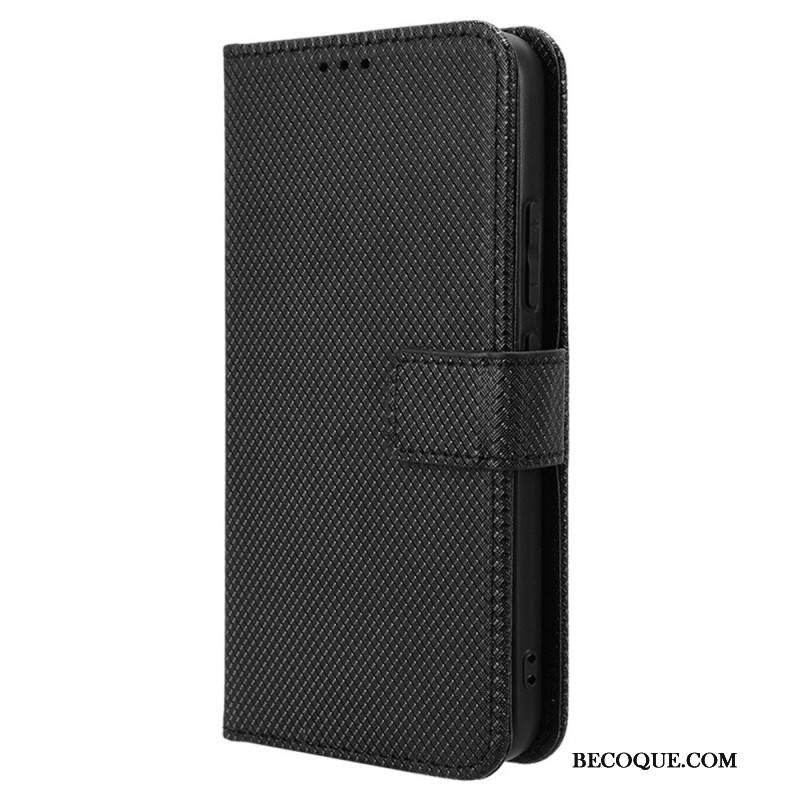 Skórzany Futerał Xiaomi 14 Etui Na Telefon Tekstura Z Kropkami