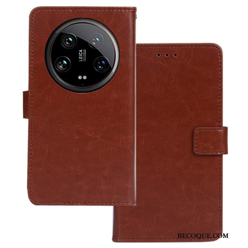Skórzany Futerał Xiaomi 14 Ultra Etui Na Telefon Efekt Skóry Idewei