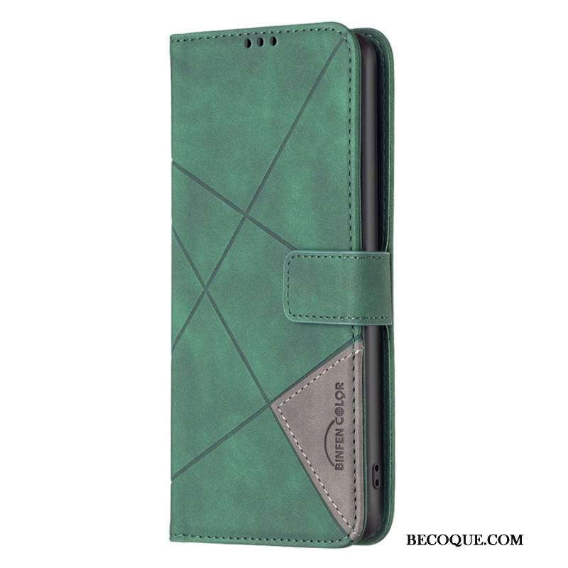 Skórzany Futerał Xiaomi 14t Pro Etui Na Telefon Geometria Binfen Kolor