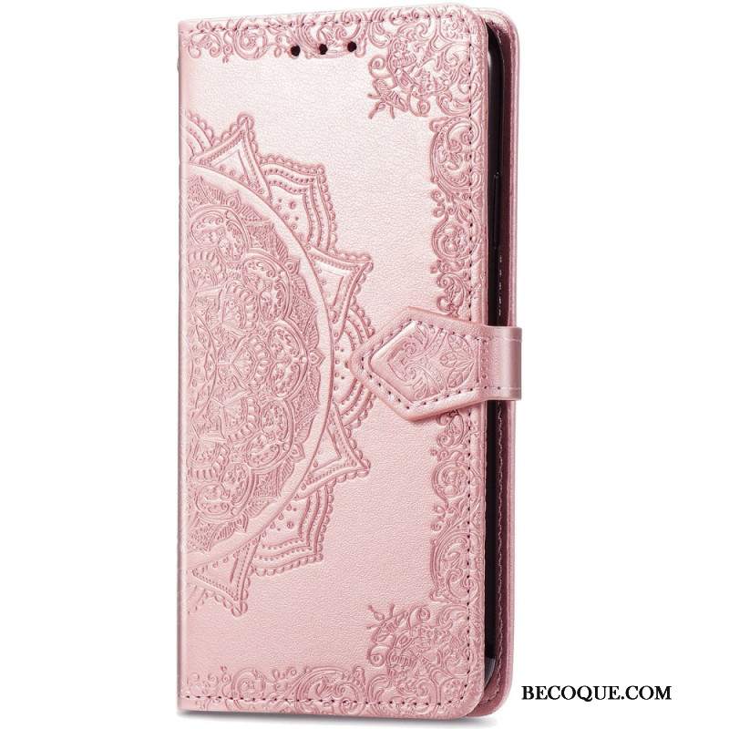 Skórzany Futerał Xiaomi 14t Pro Etui Na Telefon Mandala Barokowa
