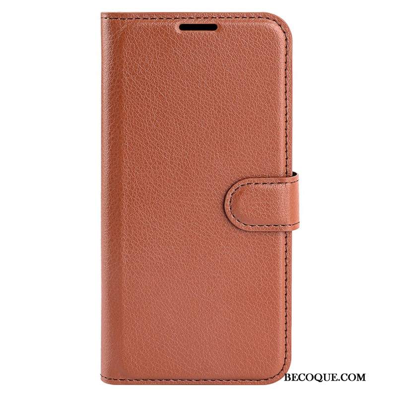 Skórzany Futerał Xiaomi 14t Pro Etui Na Telefon Sztuczna Skóra Litchi