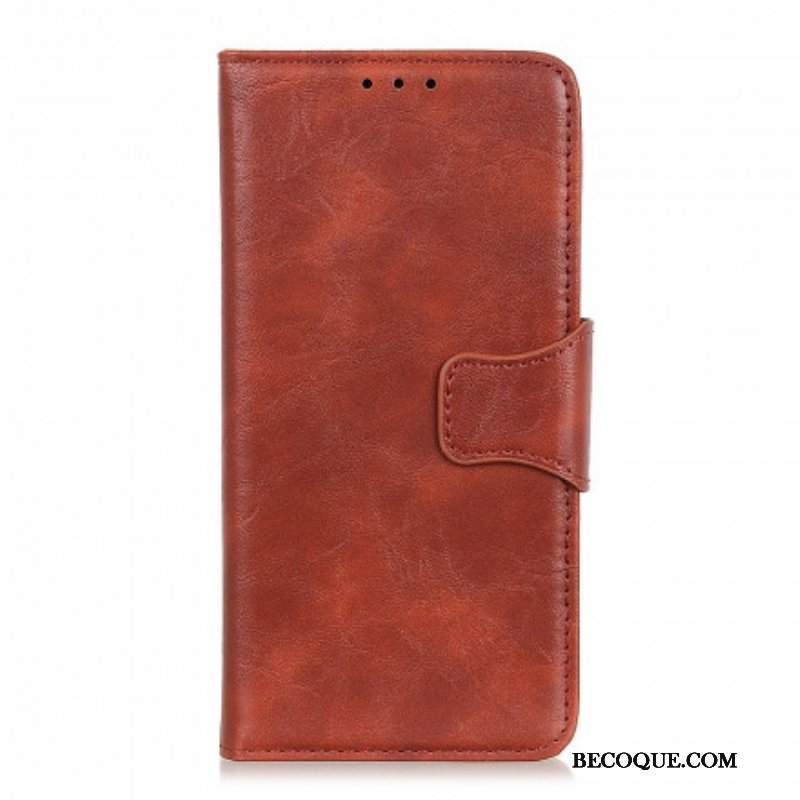 Skórzany Futerał do Xiaomi Redmi Note 10 / 10S Etui Folio Klapa Magnetyczna