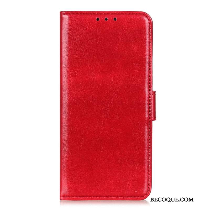 Skórzany Futerał iPhone 16 Pro Etui Na Telefon Sztuczna Skóra Lakierowana
