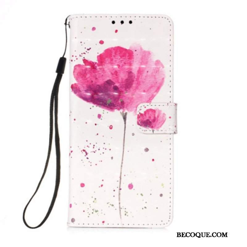 Etui Etui Folio do Samsung Galaxy A54 5G Smycz Tiger Poppy