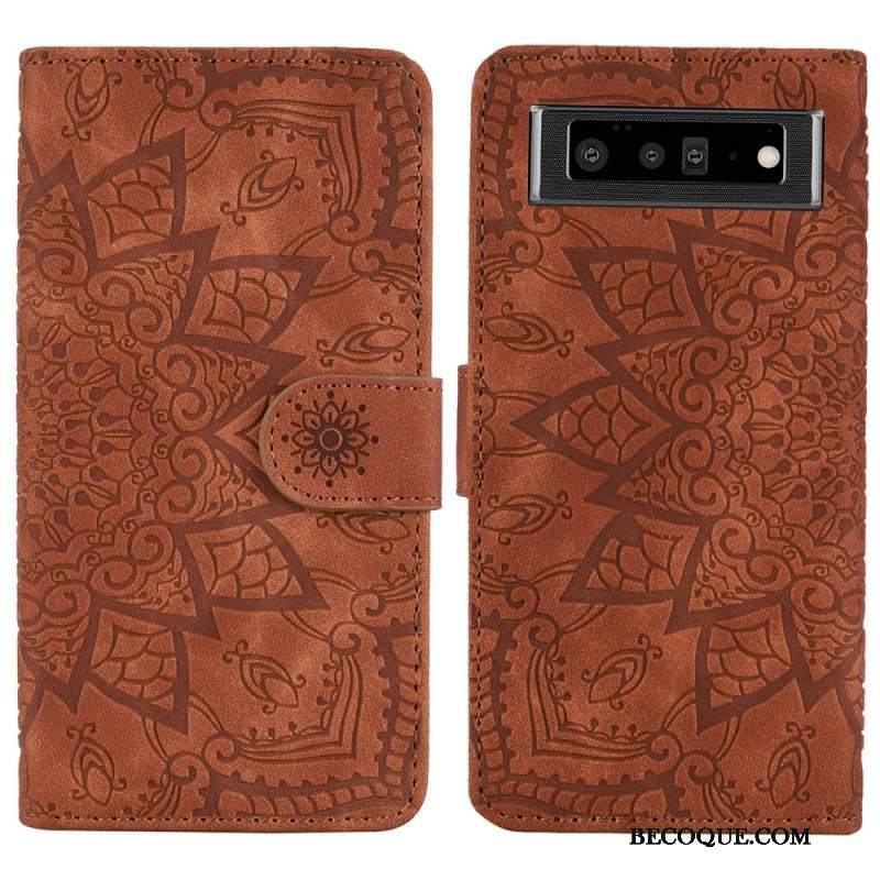 Etui Folio do Google Pixel 6 Barokowo-mandala