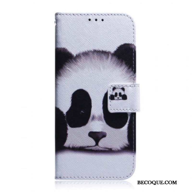 Etui Folio do Google Pixel 6 Pro Twarz Pandy