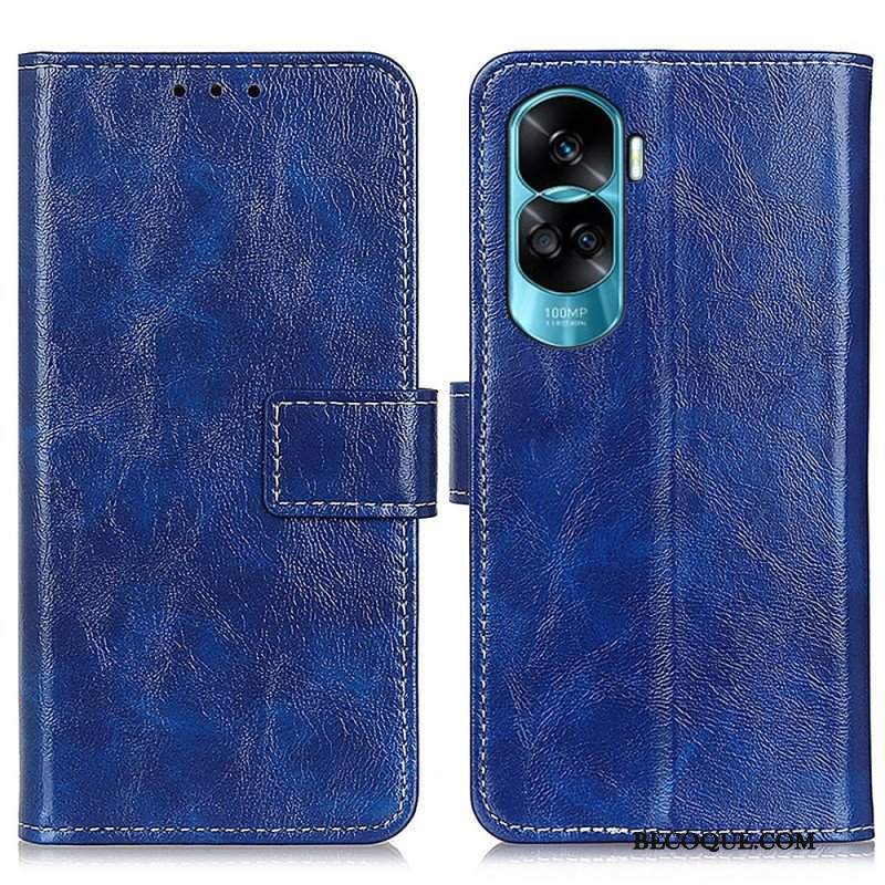 Etui Folio do Honor 90 Lite Lakierowane Z Widocznymi Szwami