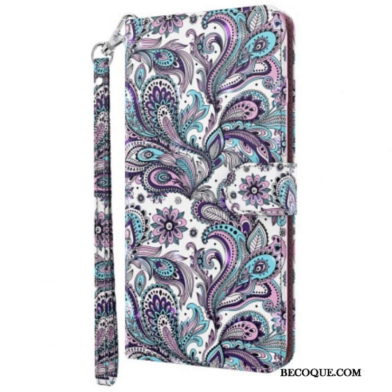 Etui Folio do Moto E40 / E30 / E20 Paisley