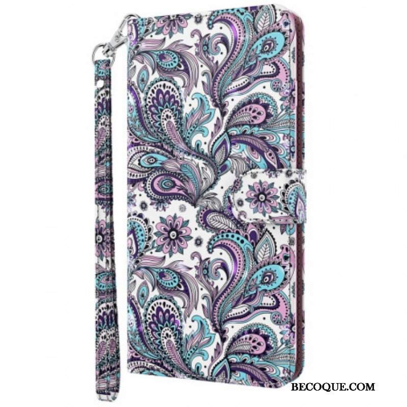 Etui Folio do Moto G51 5G Paisley