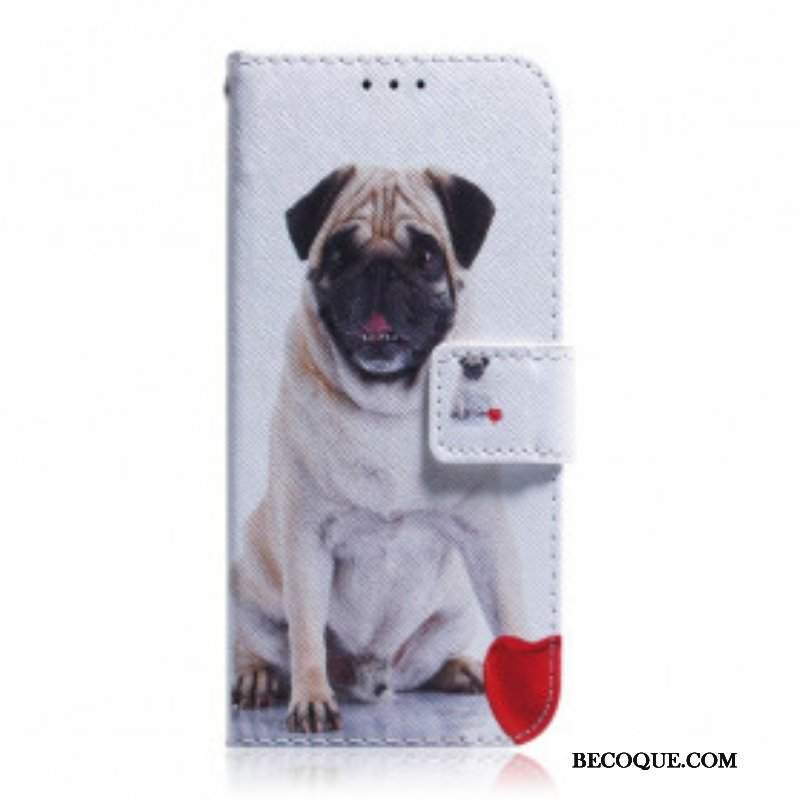 Etui Folio do Motorola Edge 20 Pro Mops Pies