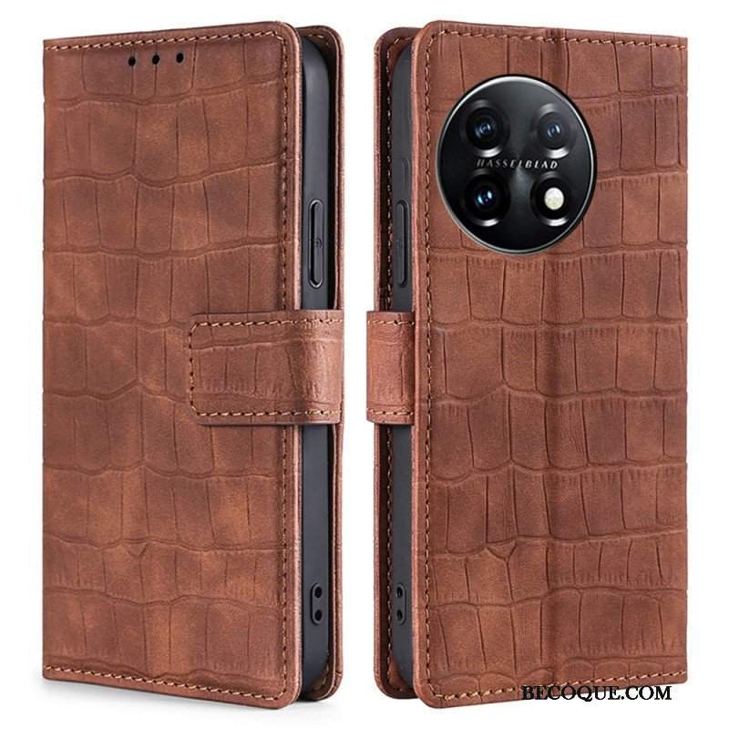 Etui Folio do OnePlus 11 5G Krokodyl