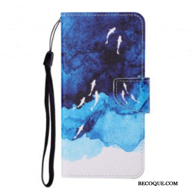 Etui Folio do Oppo A15 Morze Ze Stringami