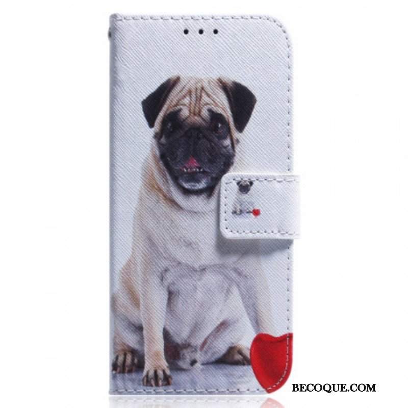 Etui Folio do Poco F4 Mops Pies