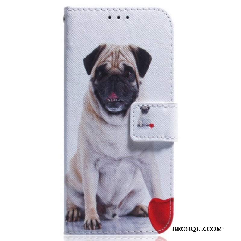 Etui Folio do Realme C35 Mops Pies